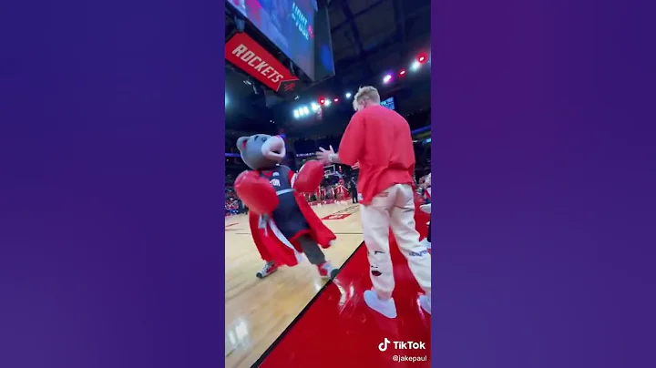 Jake Paul pulled a Will smith and smacked the rockets mascot #tiktok