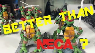 NECA MIRAGE TEENAGE MUTANT NINJA TURTLES Unboxing + Bootleg Comparisons!