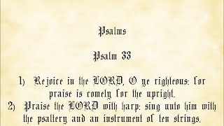 Psalm 33 - King James Authorized Version with text
