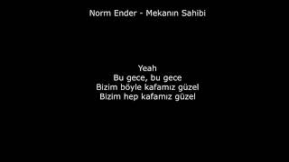 Norm Ender -  Mekanın Sahibi Lyrics Rap Resimi