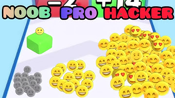 NOOB vs PRO vs HACKER in Happy Crowd