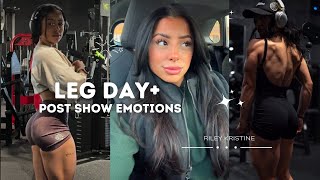 full leg day voiceover + post bodybuilding show emotions • 1 17 25