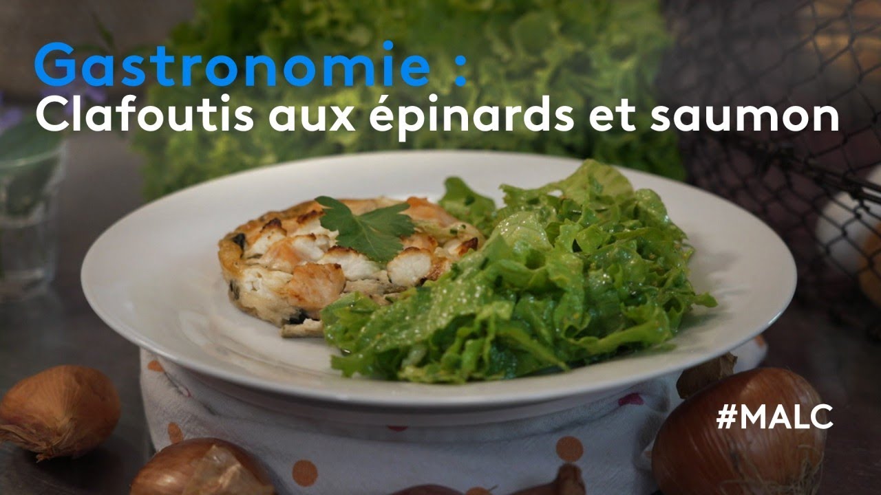 Gastronomie : clafoutis aux épinards et saumon