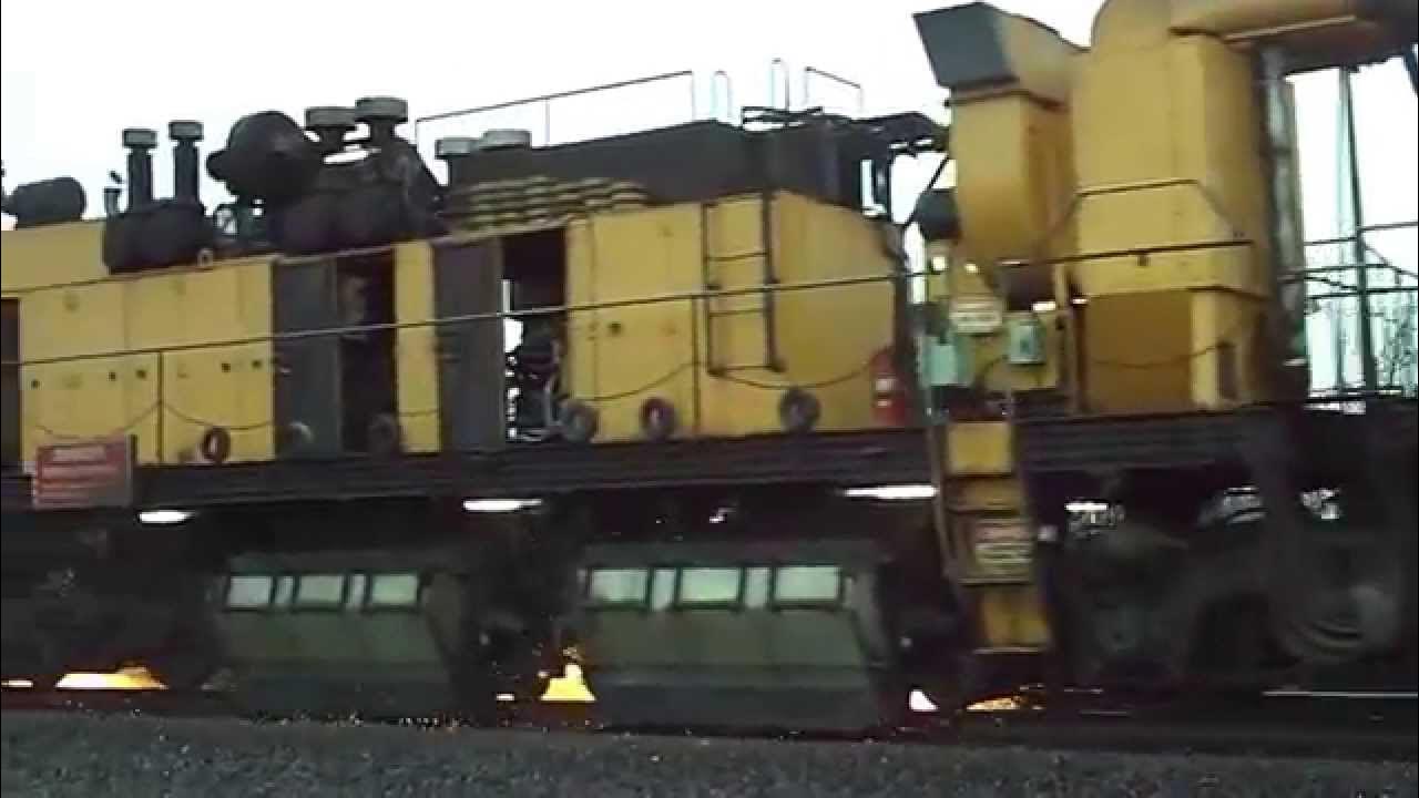 BNSF LORAM Rail Grinder Train YouTube