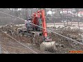 4K| Hitachi Zaxis 135US Digging Rocks