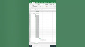 #Shorts Excel Auto increment #excel #microsoft #computer