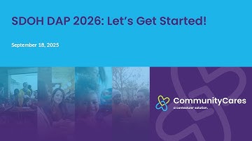 SDOH DAP 2026: Let