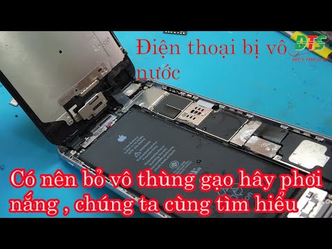 Điện thoại bị vô nước chúng ta cần làm gì , có nên bỏ thùng gạo hây phơi nắng