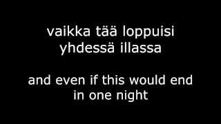 Haloo Helsinki! - Maailma on tehty meitä varten w/ English and Finnish lyrics chords