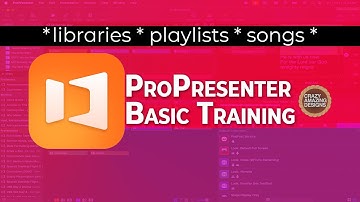 Understanding Libraries, Playlists, Songs for Beginners | ProPresenter 101