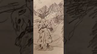 Goku vs gojo sukuna #drawing #shorts #anime #DBZ #jjk #edit #manga drawing ☠️💀🗿