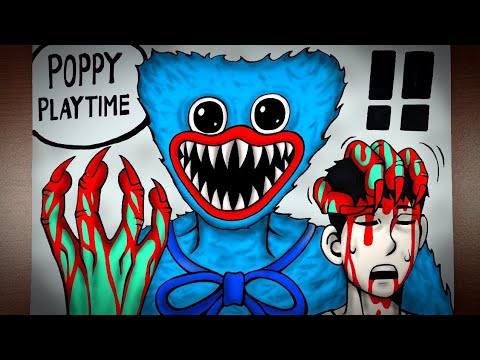 Kisah Seram Membuat Mainan Dari Tubuh Manusia (Poppy Playtime) || DRAWSTORY