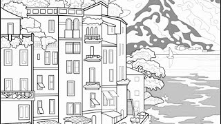 Hey Color by Number Online Game A Stroll Through the Charming Coastal Village
