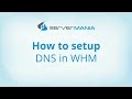 How to setup DNS on WHM - ServerMania.com