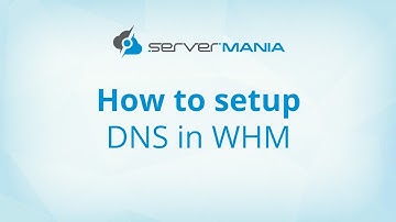 How to setup DNS on WHM - ServerMania.com