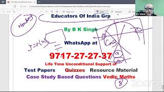 Mathematics Standard & Basic Webinar on Latest Changes in Sample Paper for Academic year 2021-22