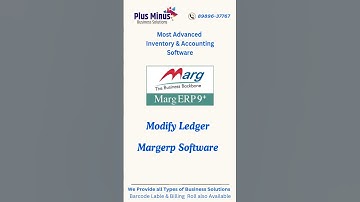 Modify Ledger in Marge Software.#marg_software