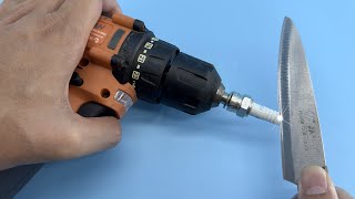 KNIFE Like A Razor In Two Minutes! 5 Amazing Ideas To Sharpen A Knife