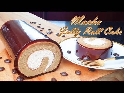 커피 롤케이크 만들기/ 리얼 젤리 롤케이크/모카롤/ Coffee  Roll Cake/ Mocha Roll/本物のコーヒーゼリーロールケーキ / रियल कॉफी जेली रोल केक