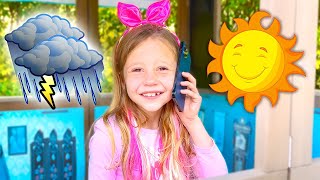 Nastya apprend la météo et les mois de l'année | Compilation de vidéos pour enfants