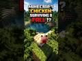 Can A Minecraft Chicken Survive Any Fall? 🐔 #minecraft #shorts