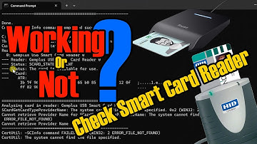 How to Test Smartcard Reader Working or Not in Windows Using CMD