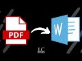 Aprende a CONVERTIR un documento PDF a WORD gratis y sin programas