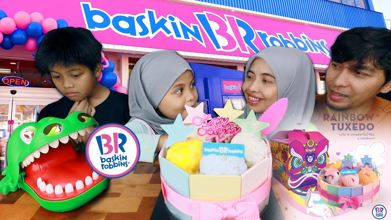 "Aqish🤢🤮🤒" MUKBANG ICE CREAM CAKE Baskin-Robbins (BIRTHDAY MAMAZOLA)