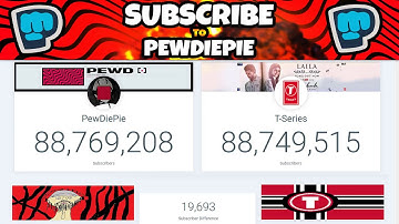 PEWDIEPIE VS T-SERIES LIVE SUB COUNT: ROAD TO 100M