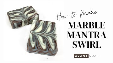 SOAP CHALLENGE: HOW TO MAKE MARBLE MANTRA SWIRL - Cold Process Soap