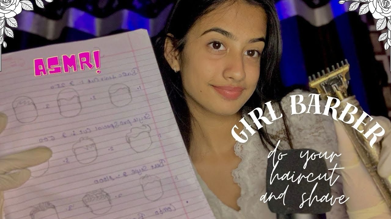 Girl barber 💈 do your haircut 💇 and shave 🪒 (20+minutes special) | soft talking | ASMR | roleplay