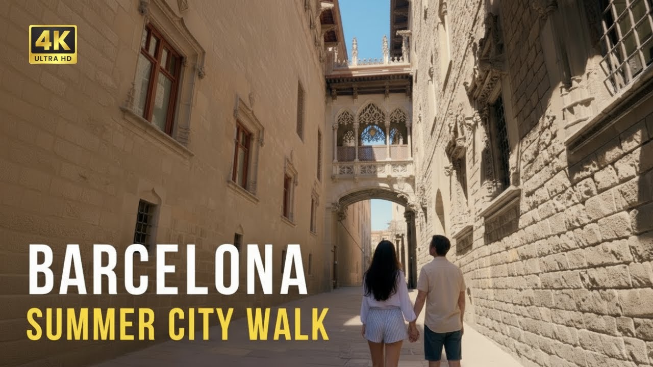 Barcelona, Spain ☀️ Walking Tour | Gothic Quarter
