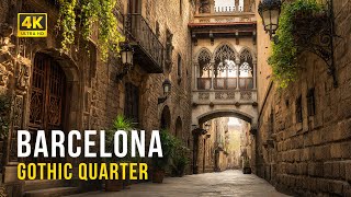 Barcelona, Spain ☀️ Gothic Quarter Summer City Walk | 4K Walking Tour