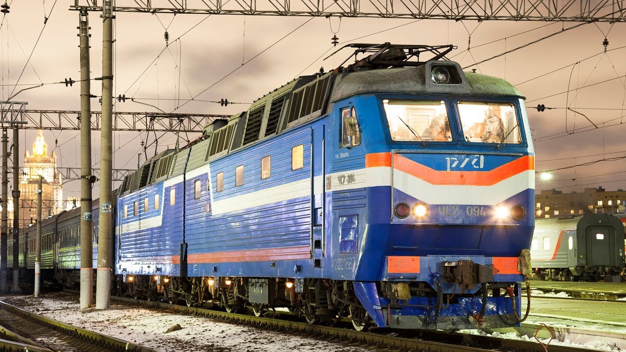 ZDSimulator.ЧС7-094+ЧС8-045 со скорым международным поездом №023 Москва - Париж, Москва - Минск