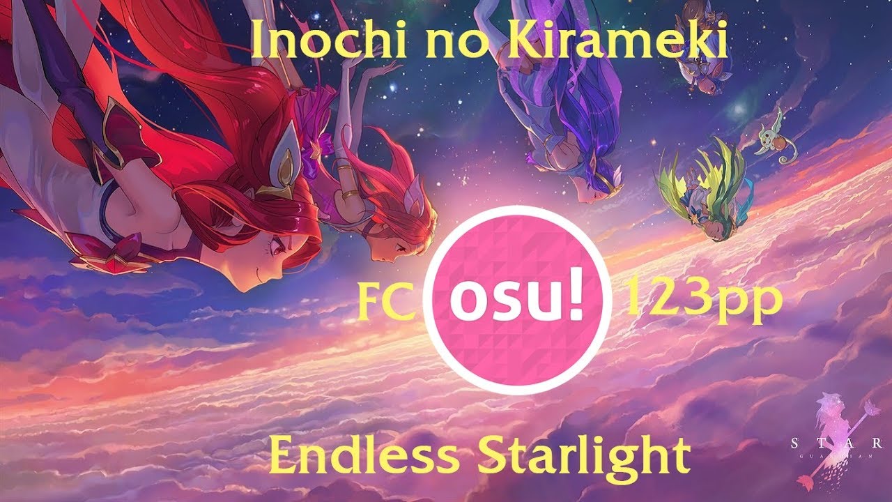 Osu Endless Starlight Inochi No Kirameki Kanae Asaba Youtube