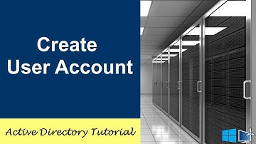 How To Create An User Account In Active Directory 2016