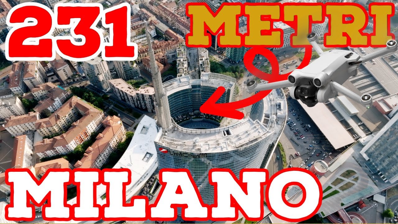 IN VOLO A MILANO CON DJI MAVIC 3 + MINI 3 PRO SUL GRATTACIELO PIÙ ALTO D’ITALIA Drone San Siro Duomo