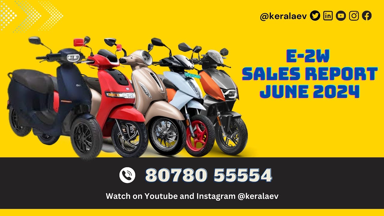 JUNE EV SALES REPORT 2024 | Top 5 Best Selling Electric Scooters ...