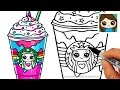 How to Draw a Starbucks Unicorn Frappuccino