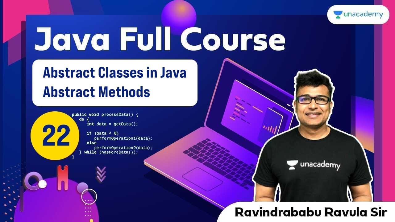 Abstract Classes in Java | Abstract Methods | L:22 | Java ...