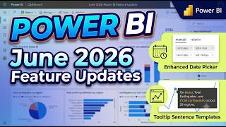 NEW Power BI June 2026 Update: Enhanced Date Picker & Tooltip Sentence Templates! 🚀