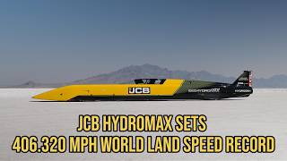 JCB Hydromax Hits 406.320 MPH | Hydrogen Land Speed Record