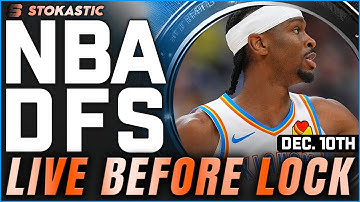 NBA DFS Live Before Lock (Wednesday 12/10/25) | DraftKings & FanDuel NBA Lineups