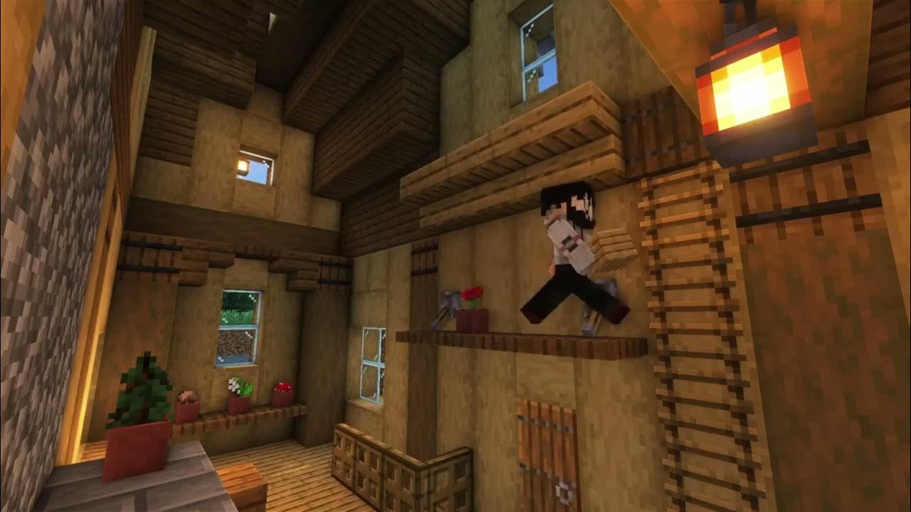 How to build a survival house with attic Minecraft 7 YouTube