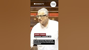 Derek O’Brien raises voter ID duplication issue in RS