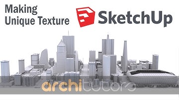 Sketchup Tutorial for beginners || lesson 11 || Making a unique texture in sketchup