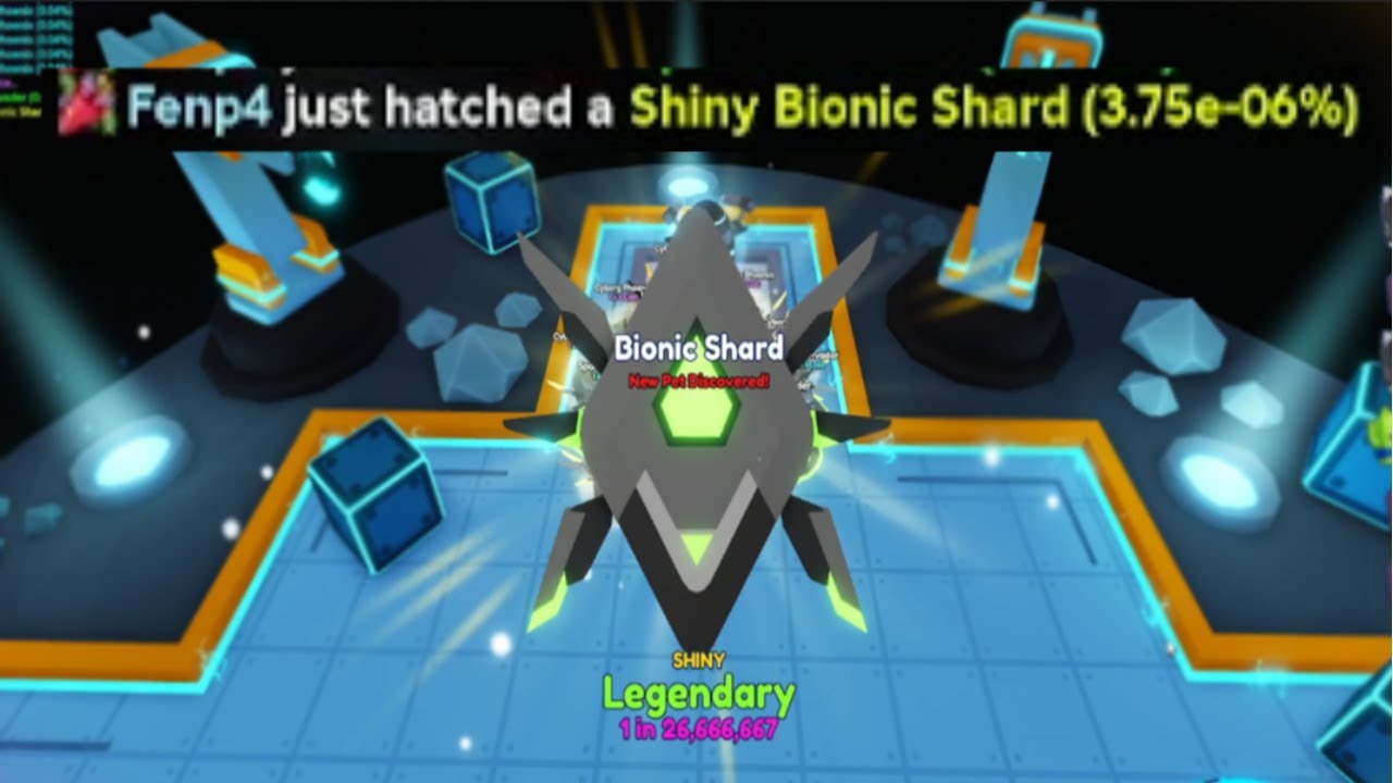 I'VE HATCHED SHINY BIONIC SHARD IN BUBBLE GUM SIMULATOR INFINITY ...