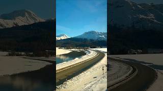 📍Bernina Express from St. Moritz, Switzerland🇨🇭#switzerland #swissalps #swissview #swiss #stmoritz