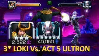 MCoC: 3 STAR LOKI Vs Act 5 ULTRON | Carina’s Challenge