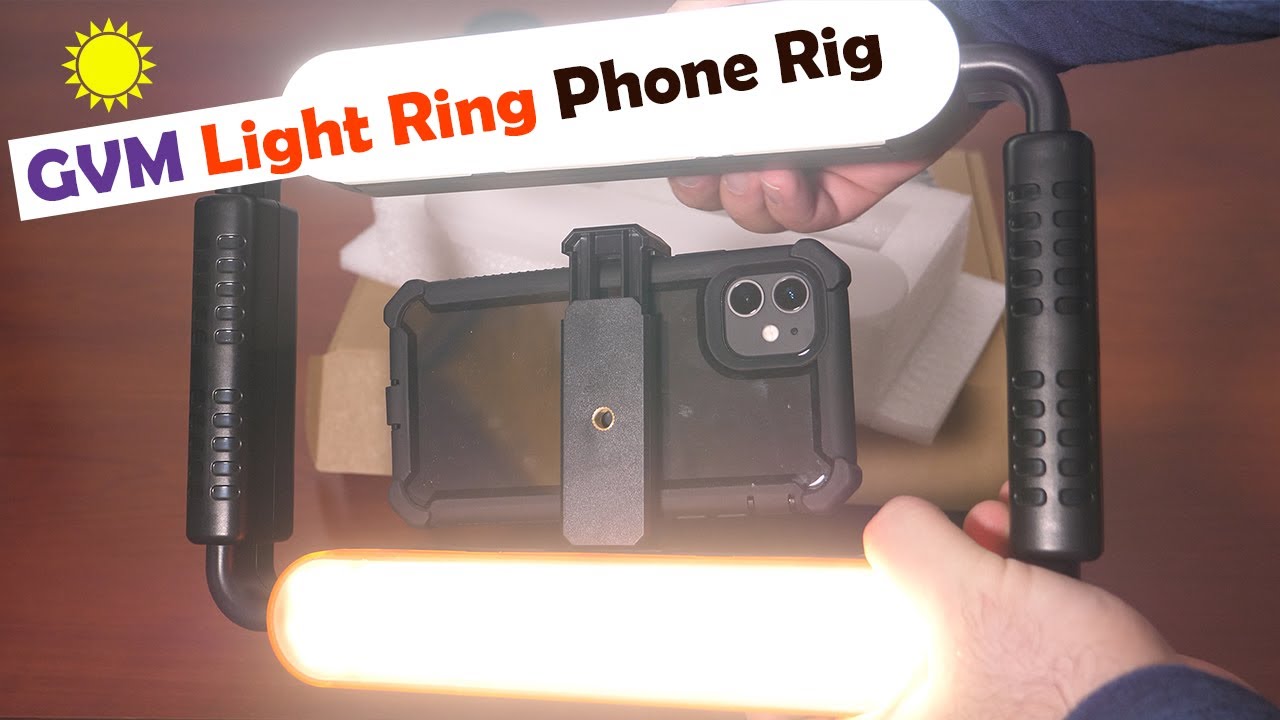 GVM 5600K Ring Light Smartphone Rig for Vloggers ✲ Gadgetify